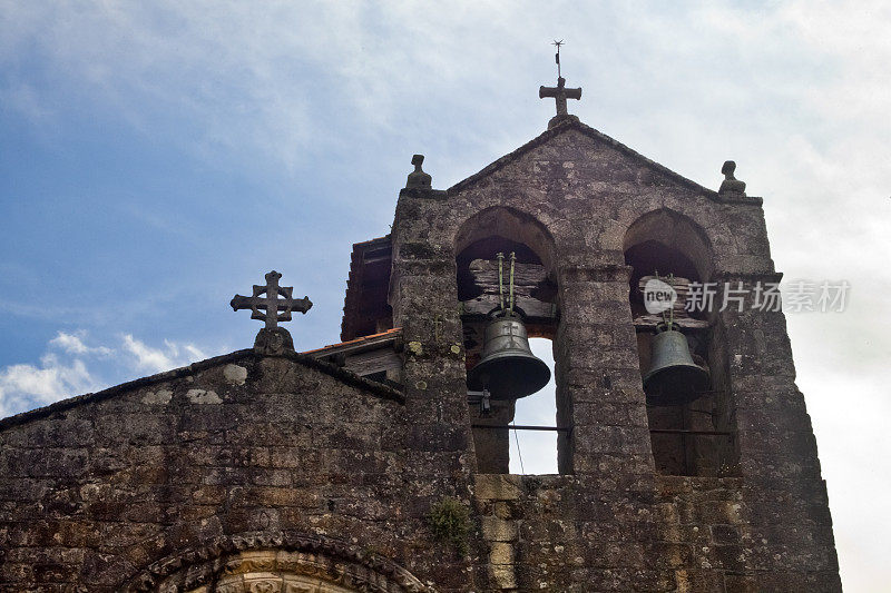 Santa María do Azogue教堂在Betanzos，加利西亚，西班牙。